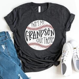 Baseball Grandma Shirt Thats My Grandson Funny Tee